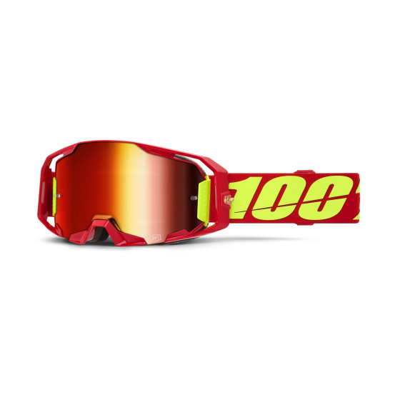 Masque cross 100% Armatic Rouge - Ecran iridium Rouge