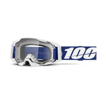 Masque cross 100% Armatic Bleu - Ecran Clair