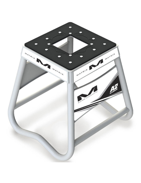 Trepied moto A2 Matrix Aluminium - Blanc
