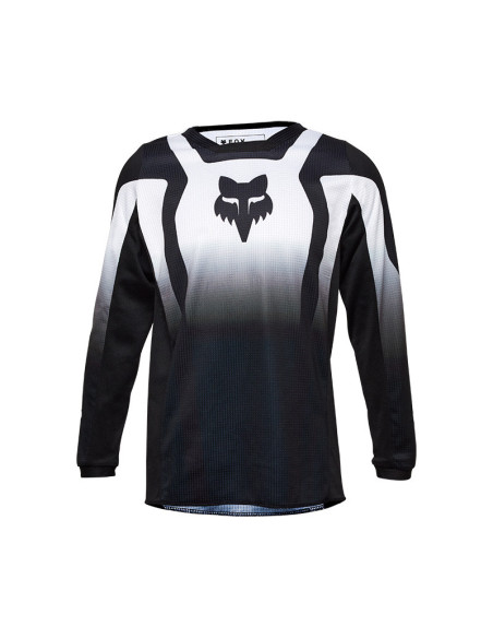 Maillot cross enfant Fox 2025 180 Lean - Noir Blanc