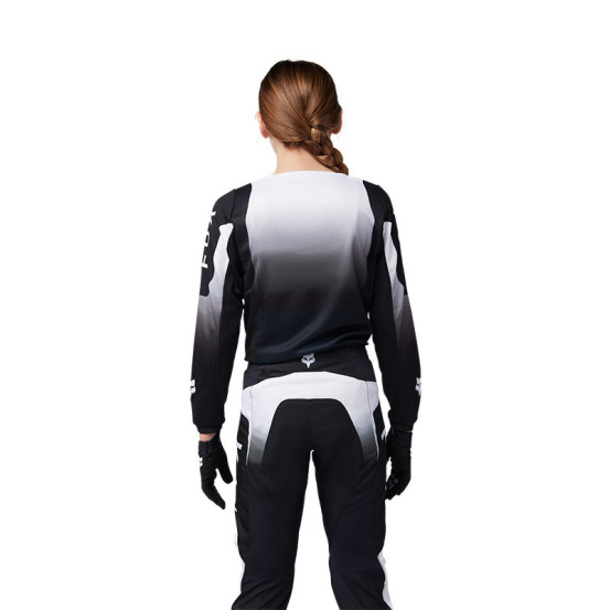 Maillot cross enfant Fox 2025 180 Lean - Noir Blanc