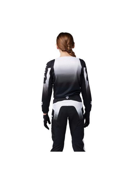 Maillot cross enfant Fox 2025 180 Lean - Noir Blanc