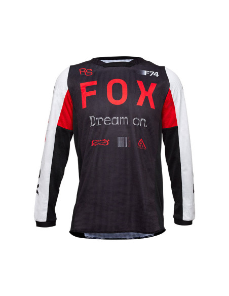 Maillot cross enfant Fox 2025 180 Race Spec - Rouge Fluo