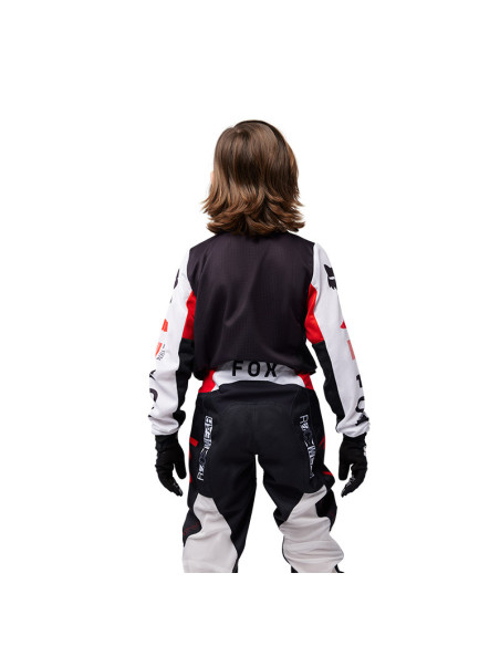 Maillot cross enfant Fox 2025 180 Race Spec - Rouge Fluo