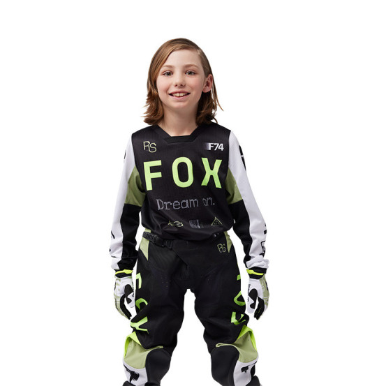 Maillot cross enfant Fox 2025 180 Race Spec - Vert pâle