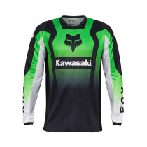 Maillot cross Fox 2025 180 Kawasaki - Vert Fluo