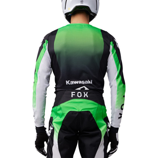 Maillot cross Fox 2025 180 Kawasaki - Vert Fluo