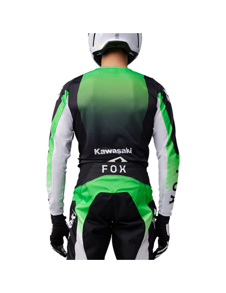 Maillot cross Fox 2025 180 Kawasaki - Vert Fluo