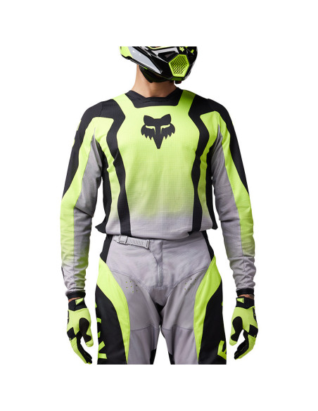 Maillot cross Fox 2025 180 Lean - Jaune Fluo