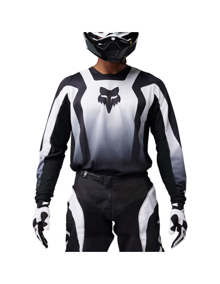 Maillot cross Fox 2025 180 Lean - Noir Blanc