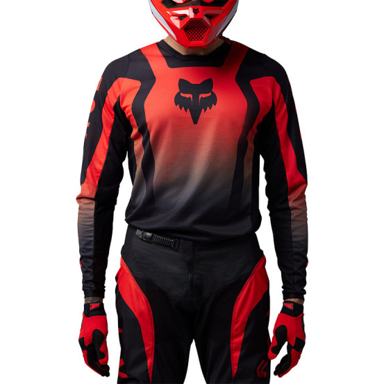 Maillot cross Fox 2025 180 Lean - Rouge Fluo