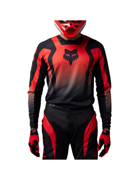 Maillot cross Fox 2025 180 Lean - Rouge Fluo