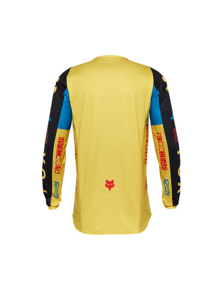 Maillot cross Fox 2025 180 Race Spec - Jaune pâle