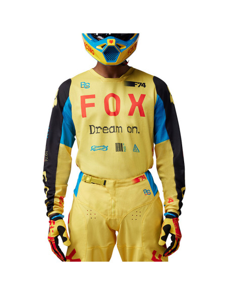 Maillot cross Fox 2025 180 Race Spec - Jaune pâle