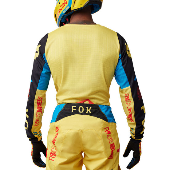 Maillot cross Fox 2025 180 Race Spec - Jaune pâle