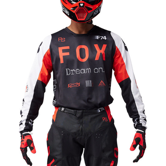 Maillot cross Fox 2025 180 Race Spec - Rouge Fluo
