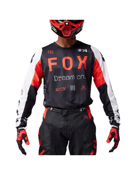 Maillot cross Fox 2025 180 Race Spec - Rouge Fluo