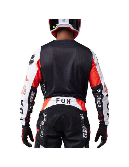 Maillot cross Fox 2025 180 Race Spec - Rouge Fluo