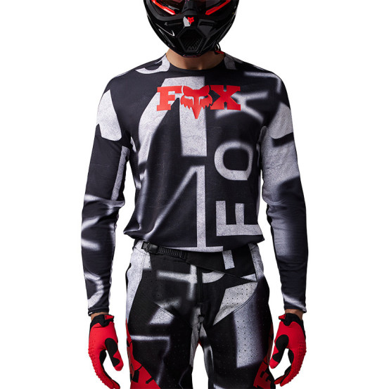 Maillot cross Fox 2025 360 Seventy 4 - Rouge Fluo