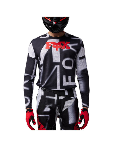 Maillot cross Fox 2025 360 Seventy 4 - Rouge Fluo