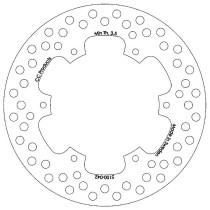 Disque de frein CC PRODUCTS Arriere Suzuki RM RMX DRZ Kawasaki KLX