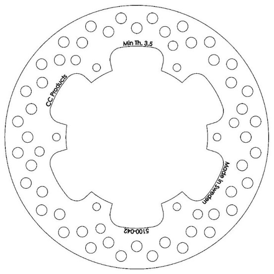 Disque de frein CC PRODUCTS Arriere Suzuki RM RMX DRZ Kawasaki KLX