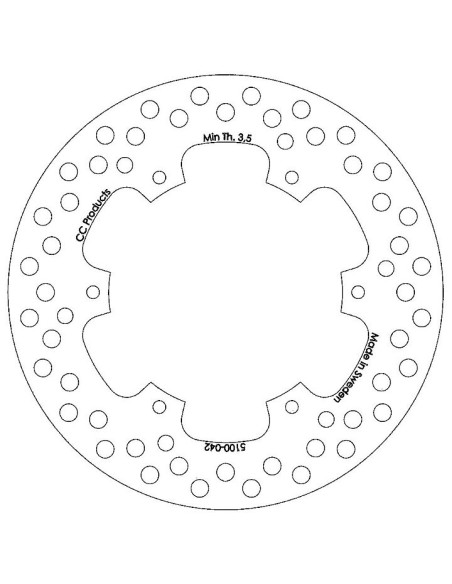 Disque de frein CC PRODUCTS Arriere Suzuki RM RMX DRZ Kawasaki KLX