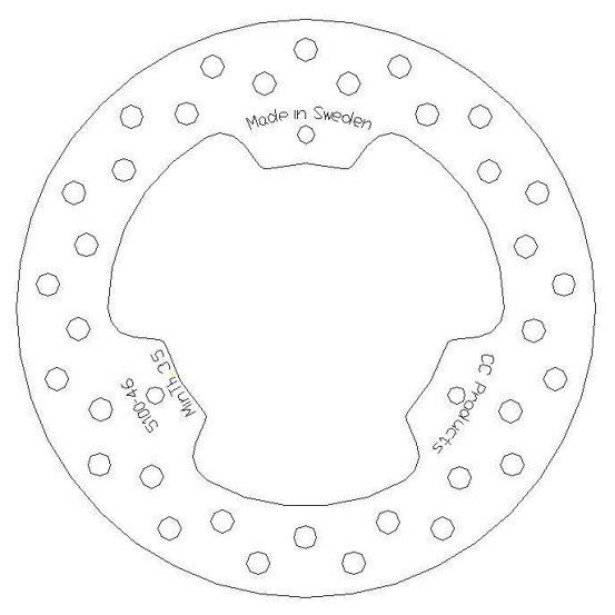 Disque de frein CC PRODUCTS Avant Suzuki RM 80 85 1986-2004