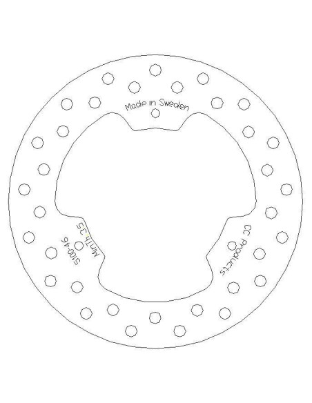 Disque de frein CC PRODUCTS Avant Suzuki RM 80 85 1986-2004