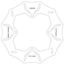 Disque de frein CC PRODUCTS Arriere Husqvarna 2005-2013