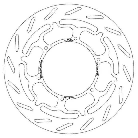 Disque de frein CC PRODUCTS Avant KTM LC4 1994-2007