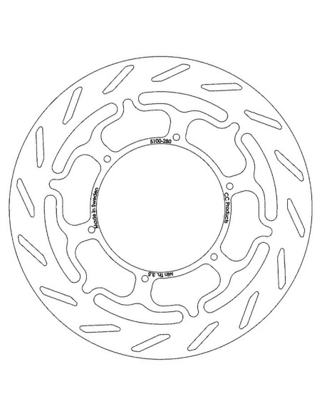 Disque de frein CC PRODUCTS Avant KTM LC4 1994-2007
