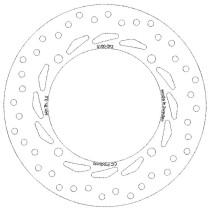 Disque de frein CC PRODUCTS Avant Honda NX XLV XR 600-700