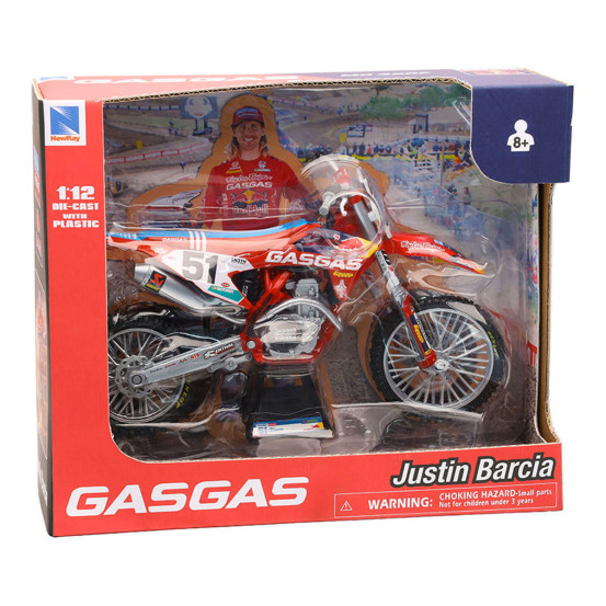 Moto miniature GAS GAS 450 MCF Red Bull J. BARCIA NEWRAY - Echelle 1/12°