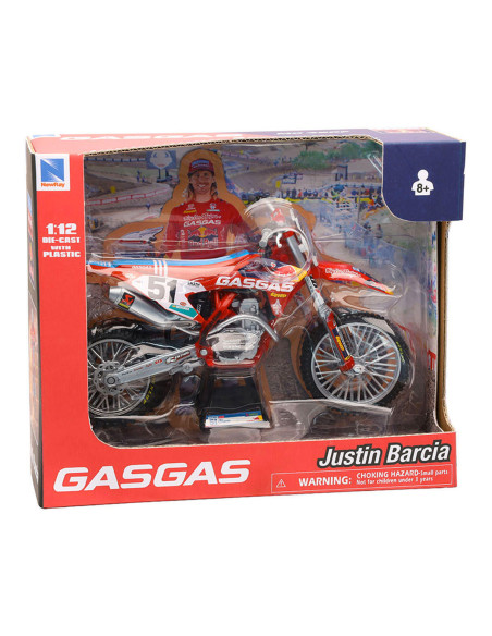 Moto miniature GAS GAS 450 MCF Red Bull J. BARCIA NEWRAY - Echelle 1/12°