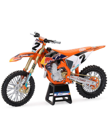 Moto miniature KTM 450 SX-F Red Bull C. WEBB NEWRAY - Echelle 1/12°
