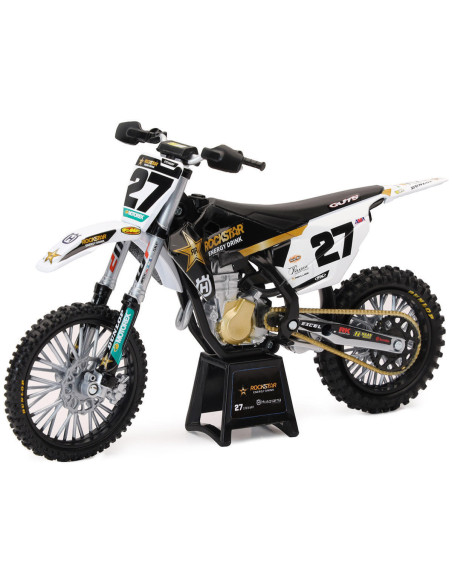 Moto miniature HUSQVARNA 450 FC Rockstar M. STEWART NEWRAY - Echelle 1/12°
