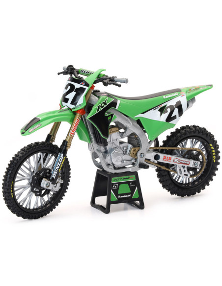 Moto miniature KAWASAKI 450 KX J. ANDERSON NEWRAY - Echelle 1/12°