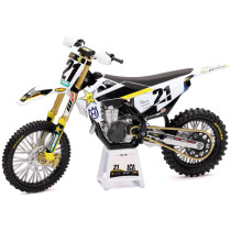 Moto miniature HUSQVARNA 450 FC Rockstar J. ANDERSON NEWRAY - Echelle 1/12°