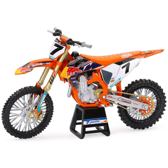 Moto miniature KTM 450 SX-F Red Bull A.PLESSINGER NEWRAY - Echelle 1/12°