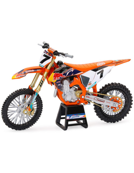 Moto miniature KTM 450 SX-F Red Bull A.PLESSINGER NEWRAY - Echelle 1/12°
