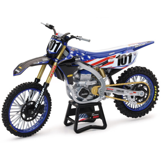 Moto miniature YAMAHA 450 YZF MXDN E. TOMAC NEWRAY - Echelle 1/12°