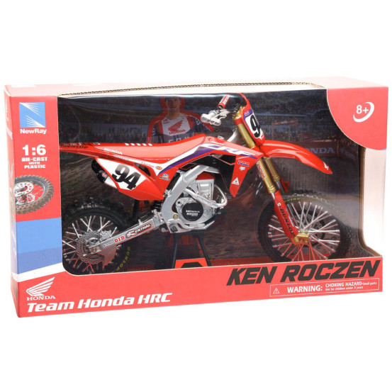 Moto miniature HONDA 450 CRF K. ROCZEN NEWRAY - Echelle 1/6°