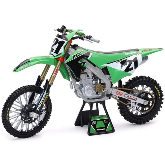 Moto miniature KAWASAKI 450 KX J. ANDERSON NEWRAY - Echelle 1/6°