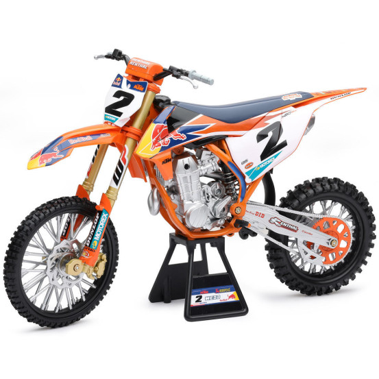 Moto miniature KTM 450 SX-F Red Bull C. WEBB NEWRAY - Echelle 1/6°