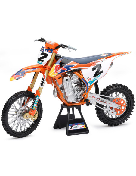 Moto miniature KTM 450 SX-F Red Bull C. WEBB NEWRAY - Echelle 1/6°