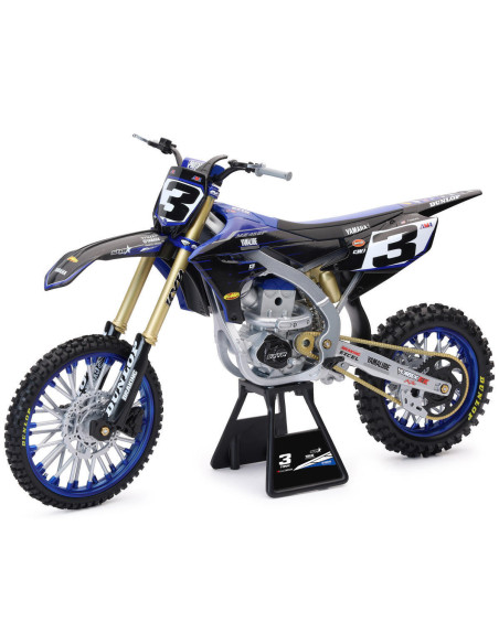 Moto miniature YAMAHA 450 YZF E. TOMAC NEWRAY - Echelle 1/6°