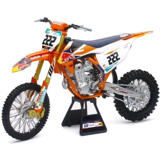 Moto miniature KTM 450 SX-F Red Bull A. CAIROLI NEWRAY - Echelle 1/6°