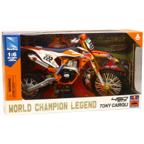 Moto miniature KTM 450 SX-F Red Bull A. CAIROLI NEWRAY - Echelle 1/6° 2