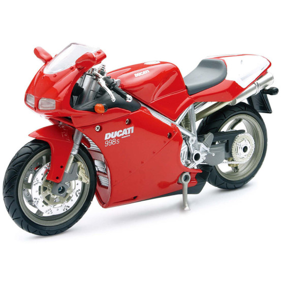 Moto miniature DUCATI 998 S NEWRAY - Echelle 1/12°
